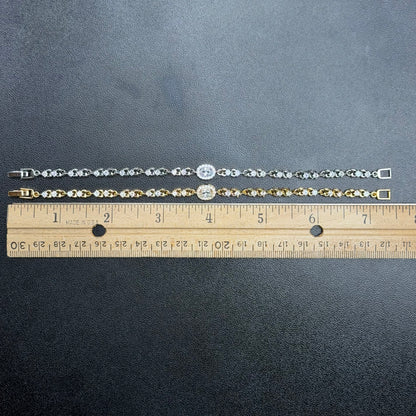 Crystal Oval Gem Bracelet