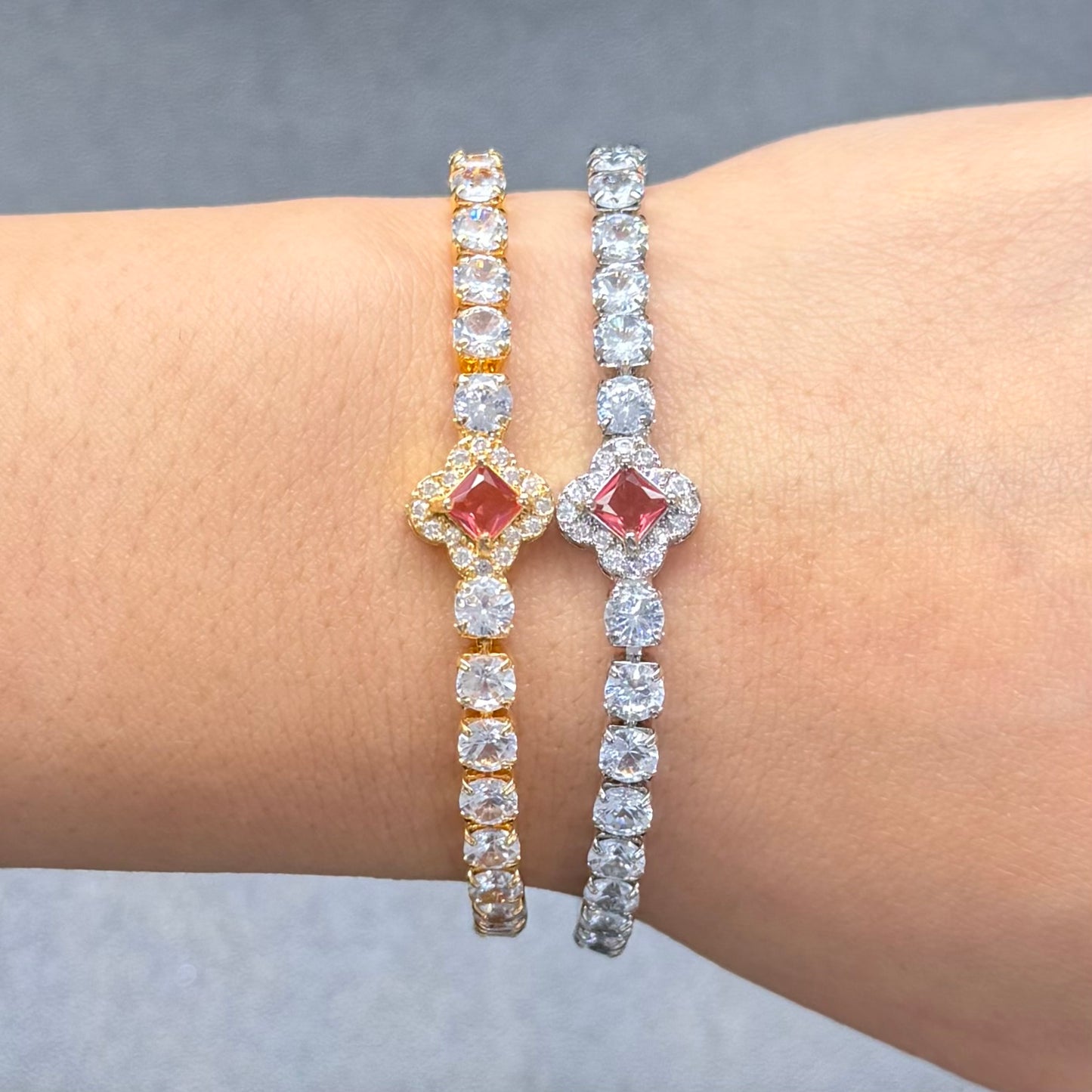 Clover Tennis Bracelet