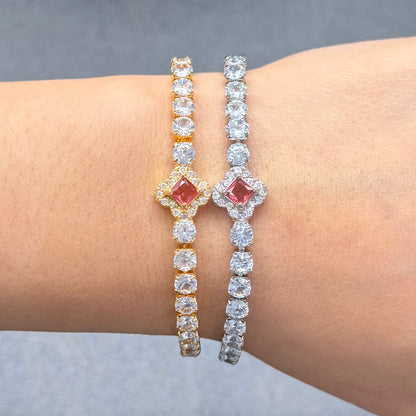 Clover Tennis Bracelet