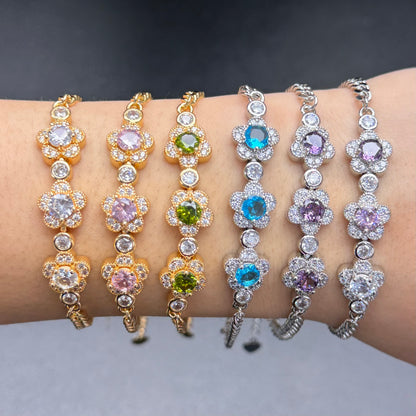 Adjustable Flower Bracelet