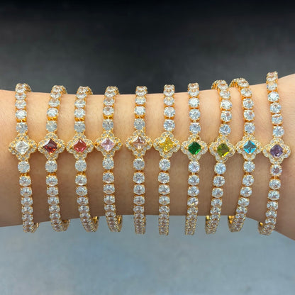 Clover Tennis Bracelet