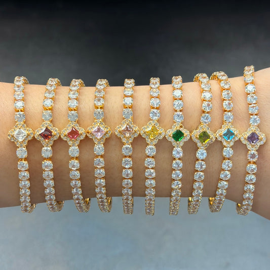 Clover Tennis Bracelet