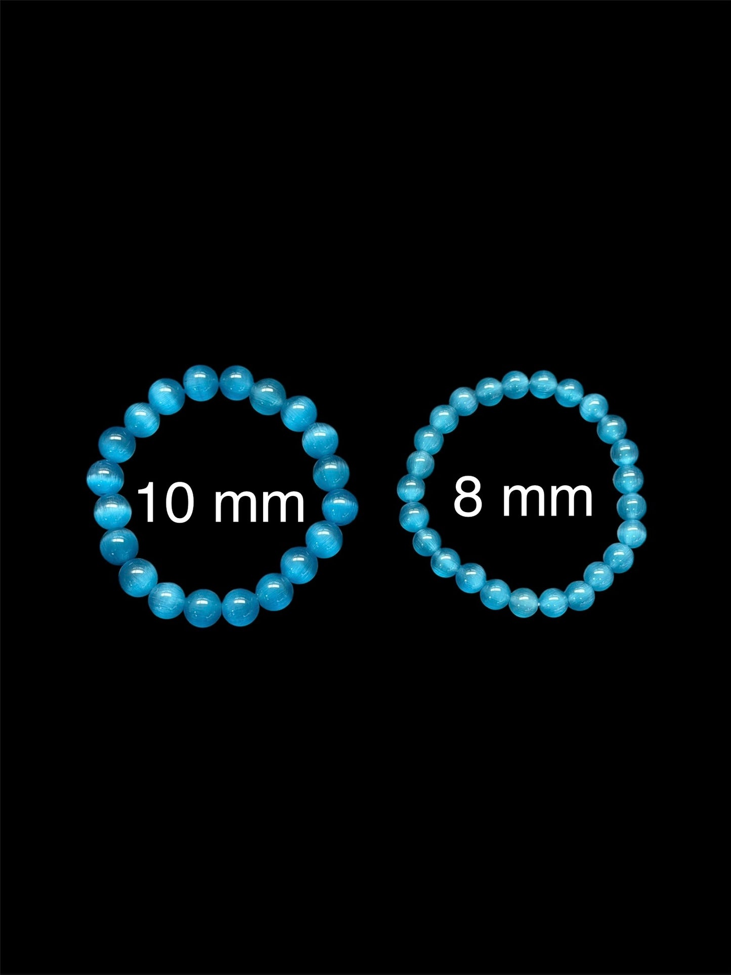 Blue Cat Eye Beaded Bracelet
