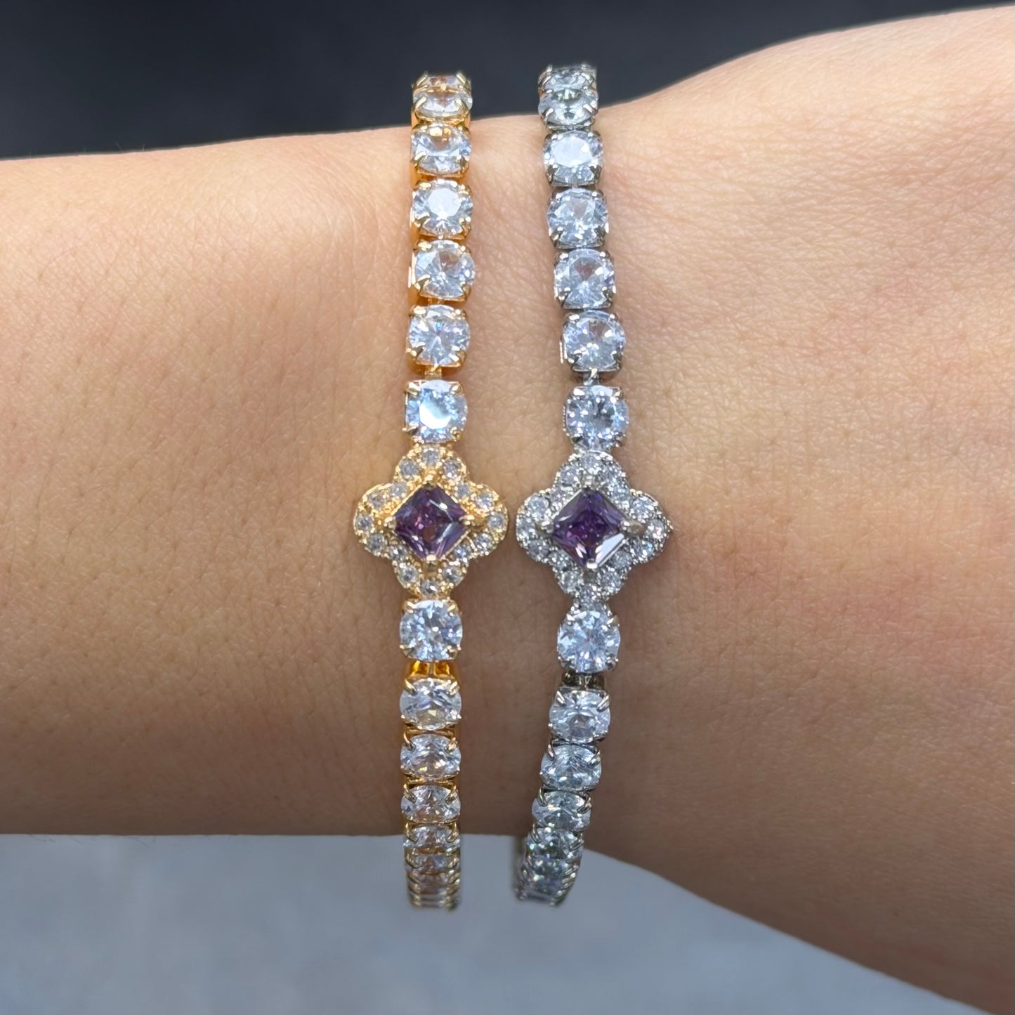Clover Tennis Bracelet