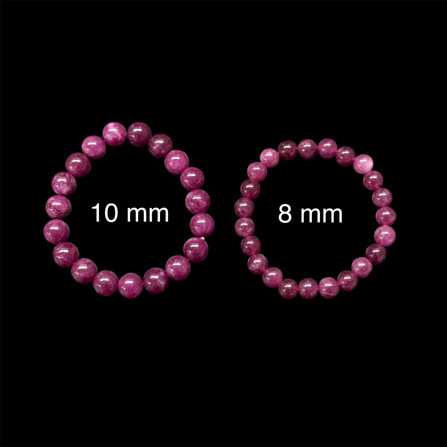 Violet Raspberry Jade Beaded Bracelet