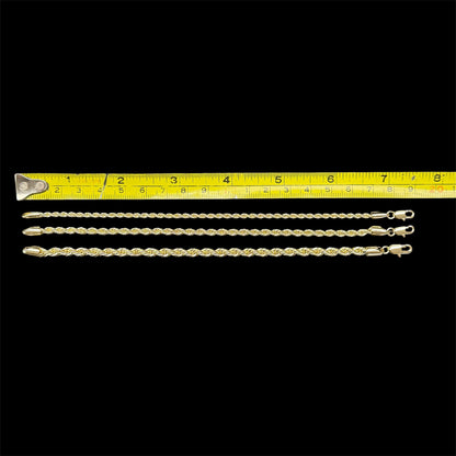 18K Gold-plated Rope Chain Bracelet