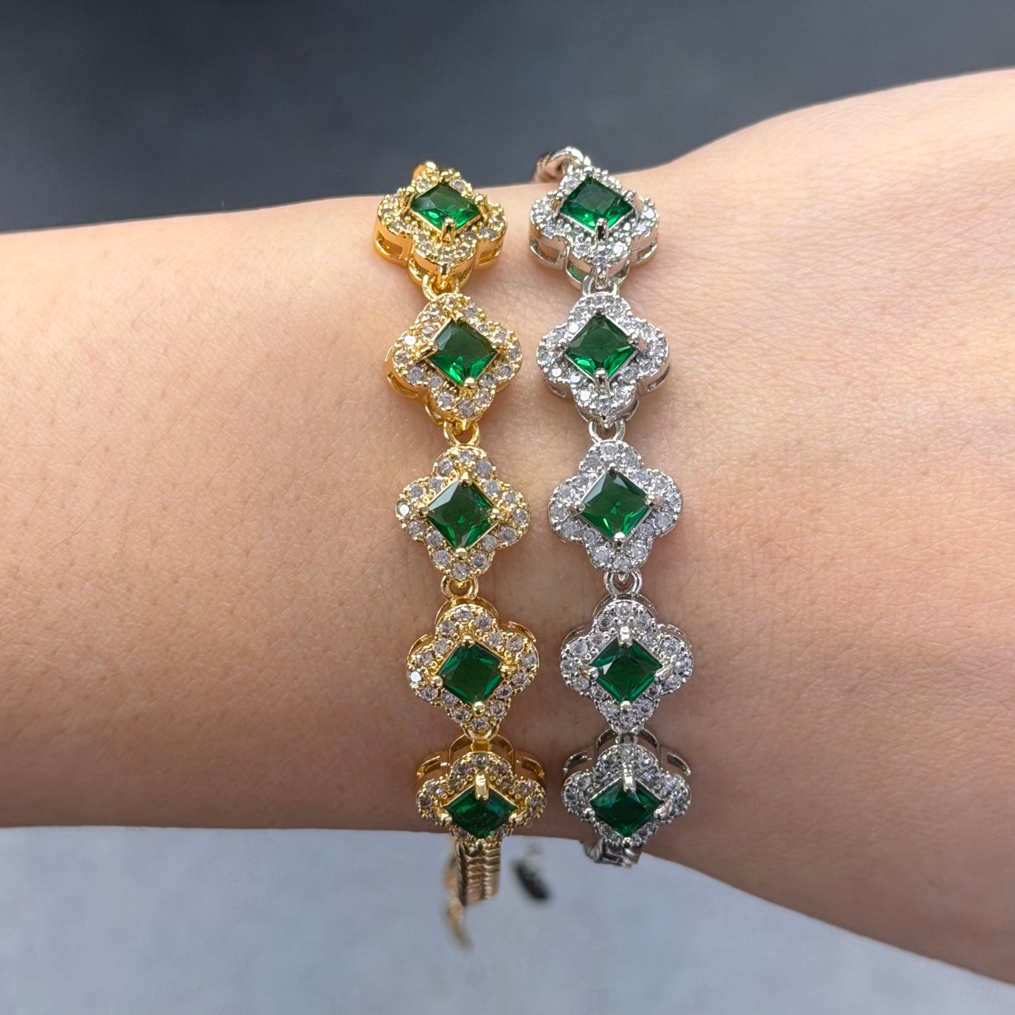 Lucky Girl Adjustable Clover Bracelet