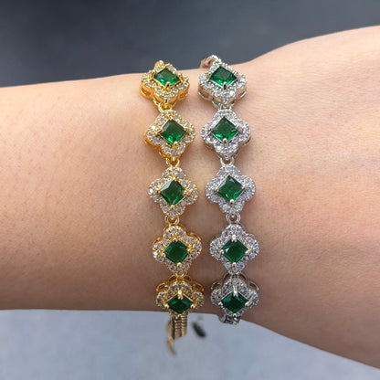Lucky Girl Adjustable Clover Bracelet