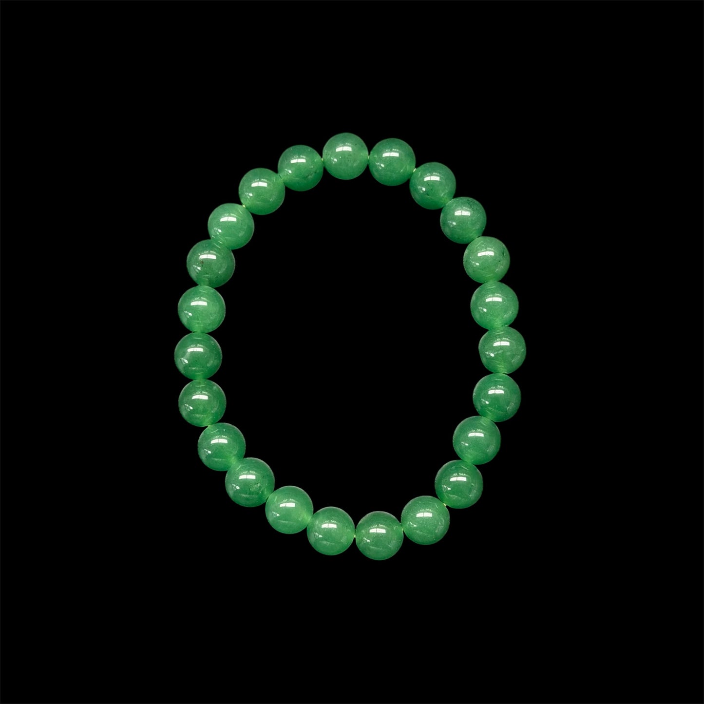 Imperial Green Jade Beaded Bracelet