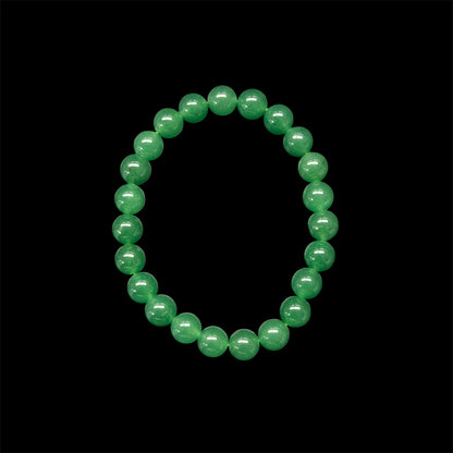Imperial Green Jade Beaded Bracelet
