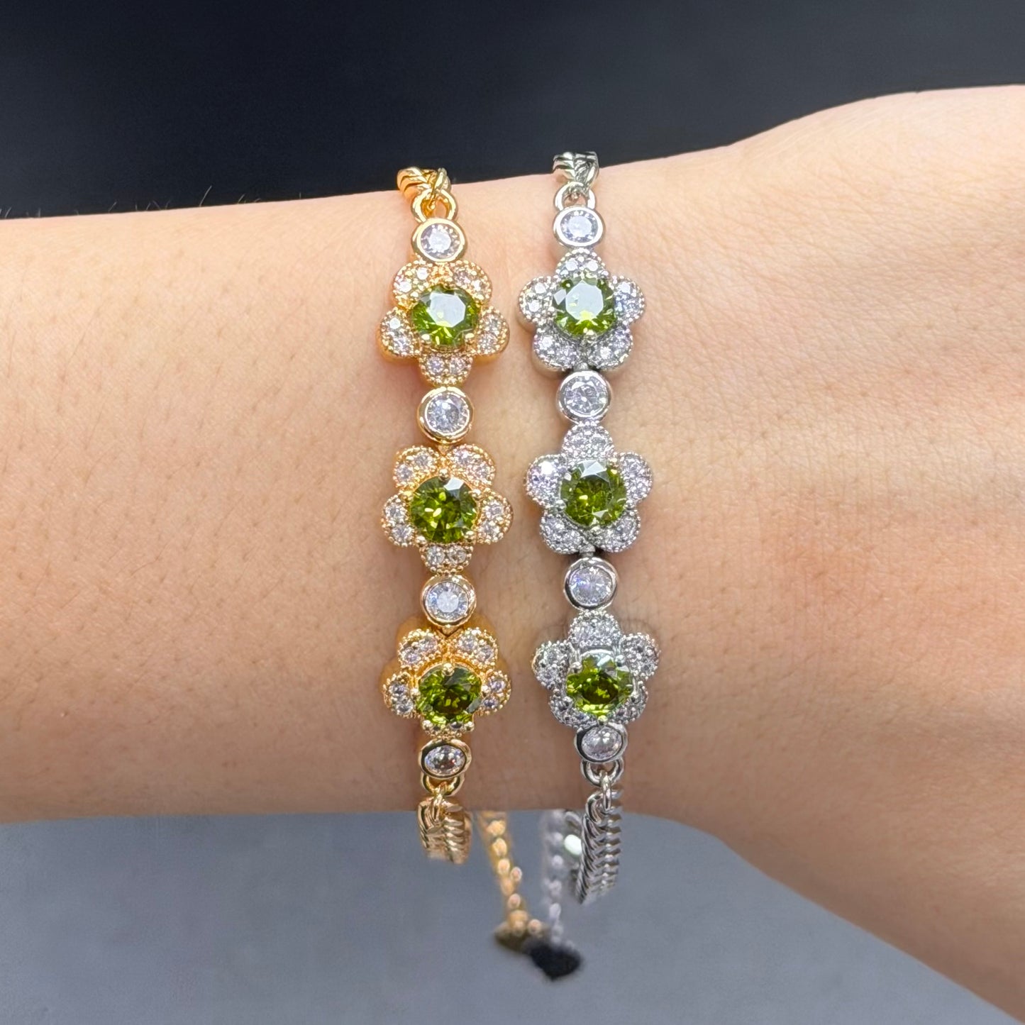 Adjustable Flower Bracelet