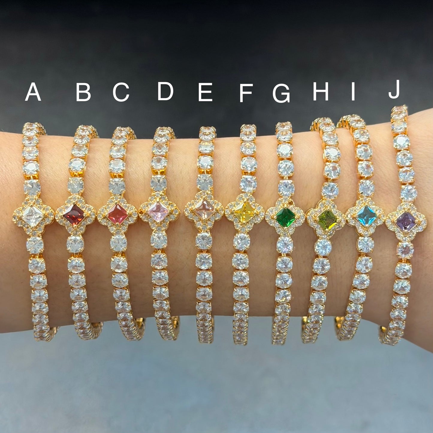 Clover Tennis Bracelet