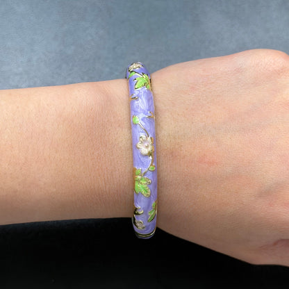 7 mm Flower Enamel Hand-painted Bangle