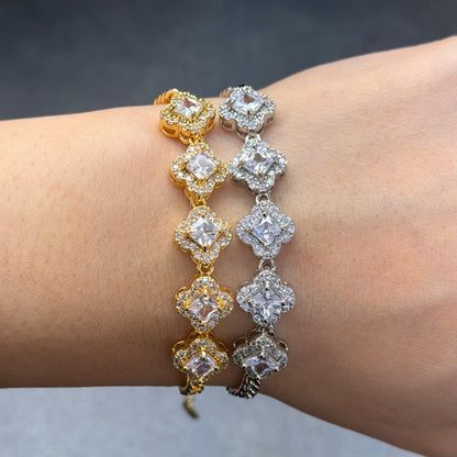 Lucky Girl Adjustable Clover Bracelet