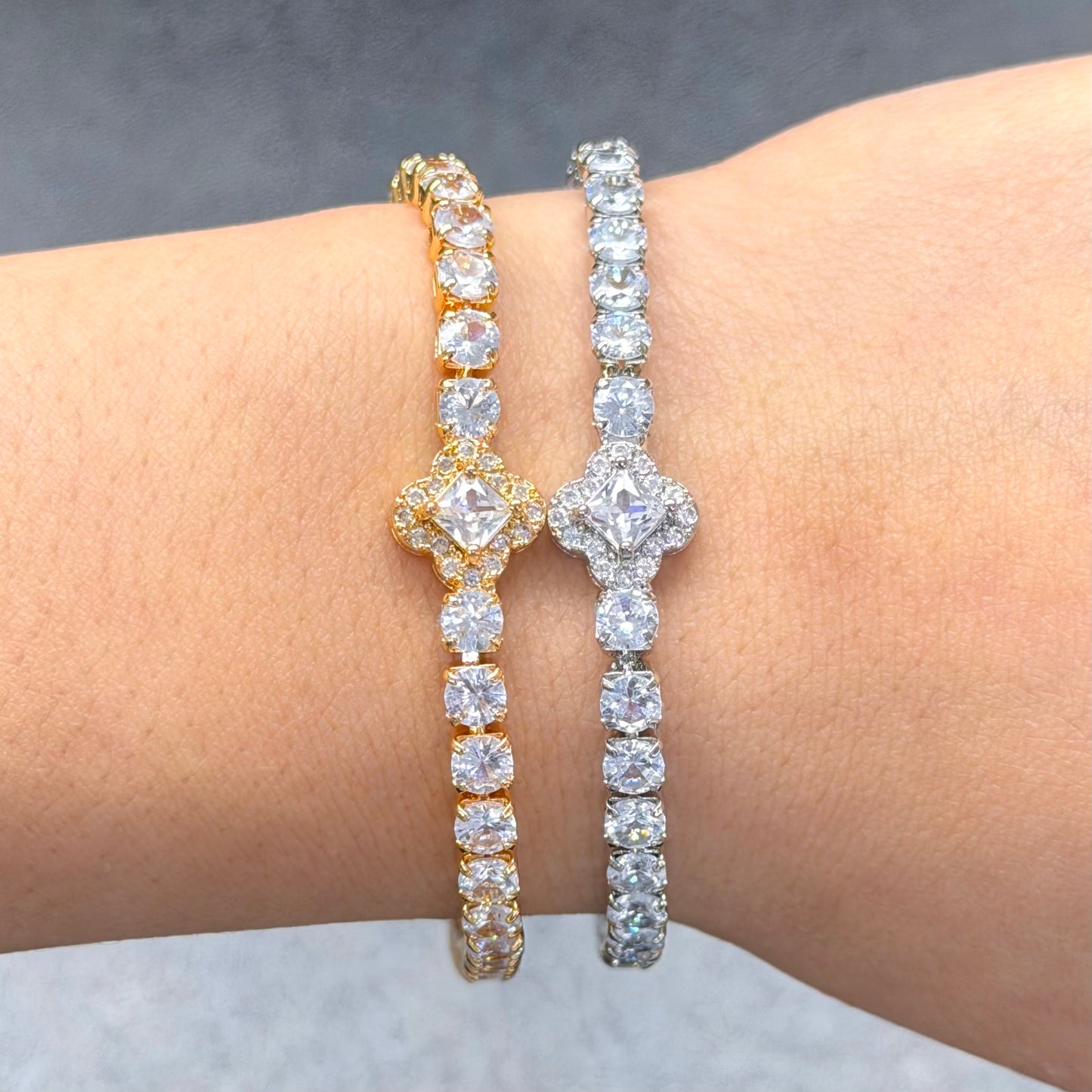 Clover Tennis Bracelet