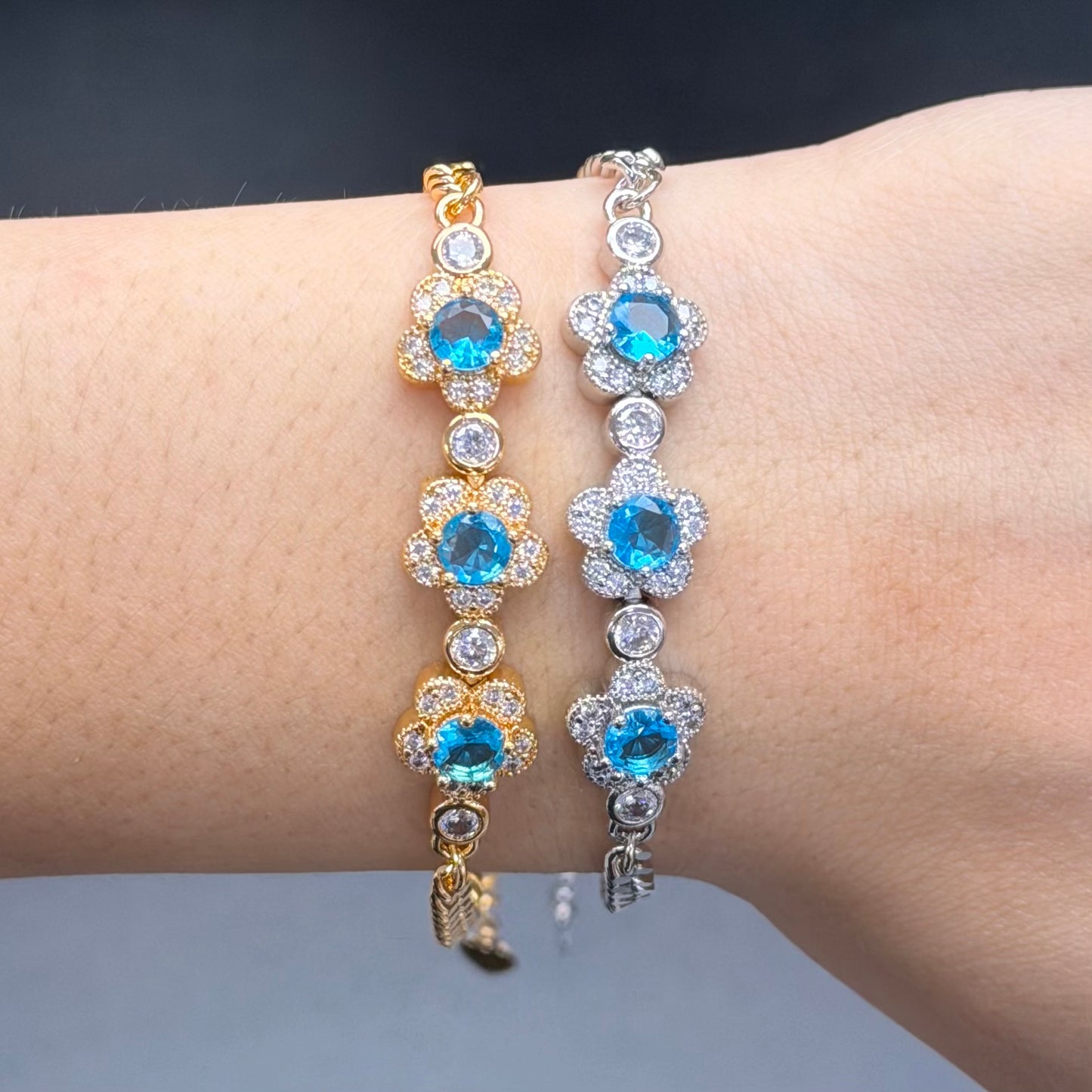 Adjustable Flower Bracelet