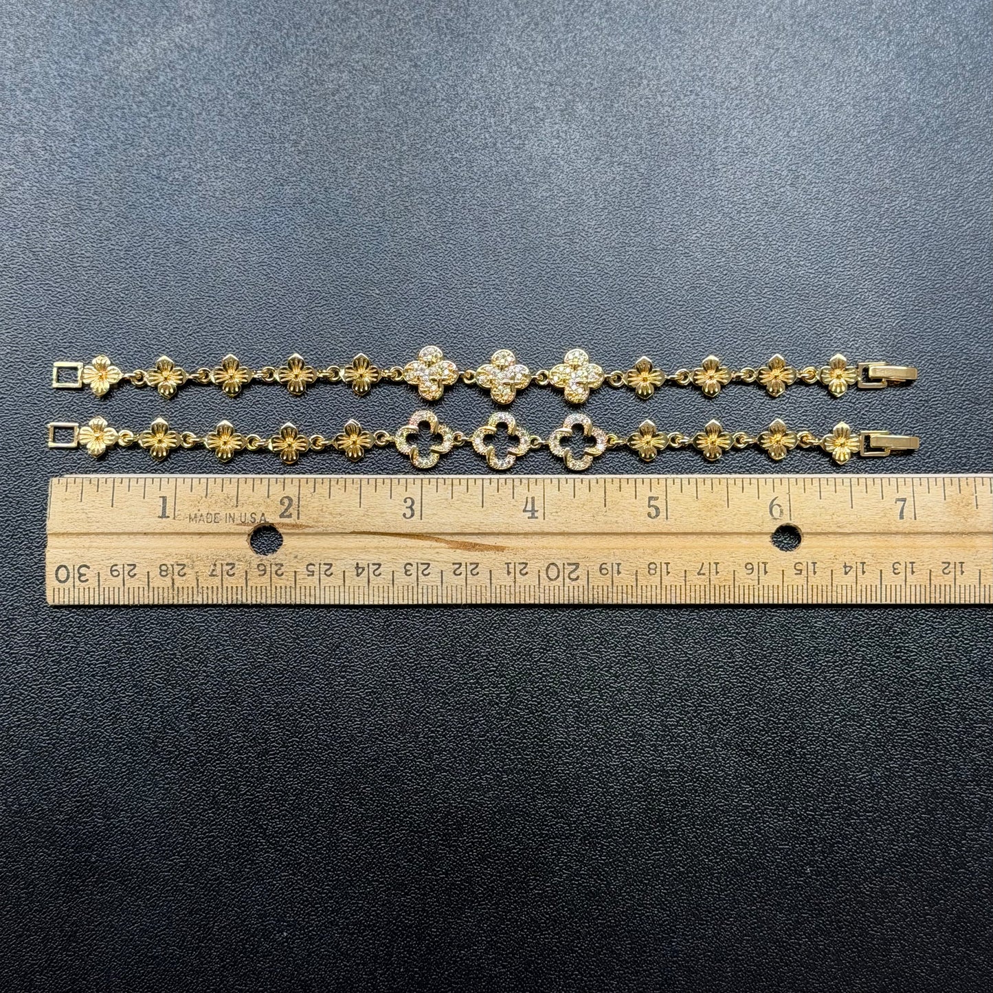 Luxe Pave Clover Bracelet