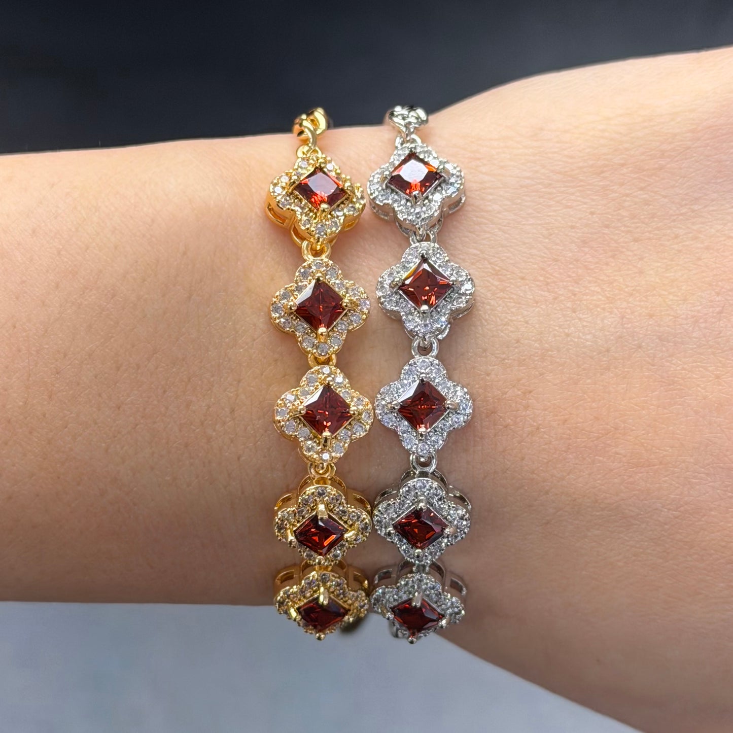 Lucky Girl Adjustable Clover Bracelet