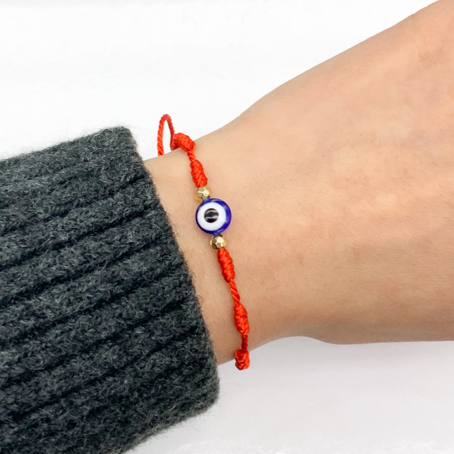 Evil Eye Red String Adjustable Bracelet