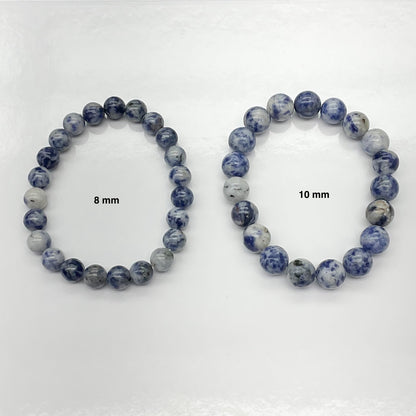 Blue Sodalite Gemstone Beaded Bracelet