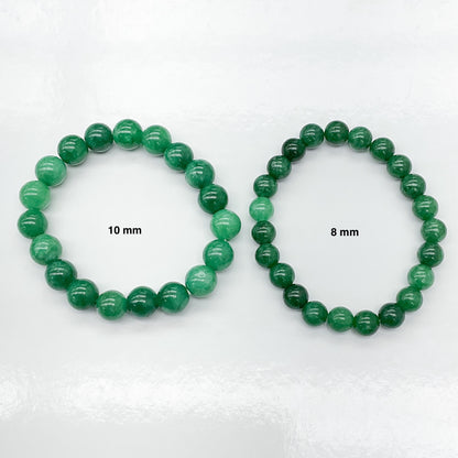 Vibrant Green Jade Beaded Bracelet