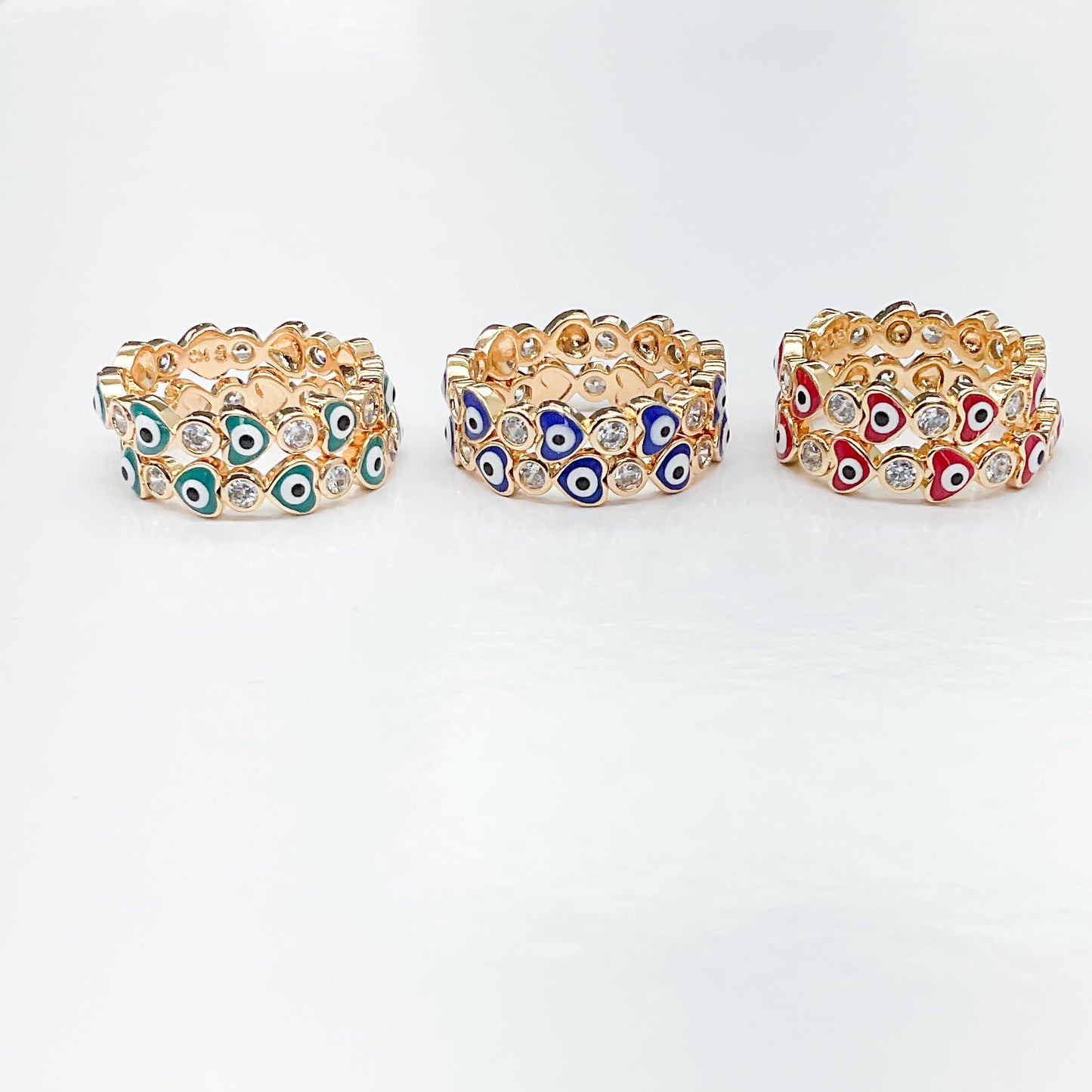 Evil Eye Gold-plated Ring