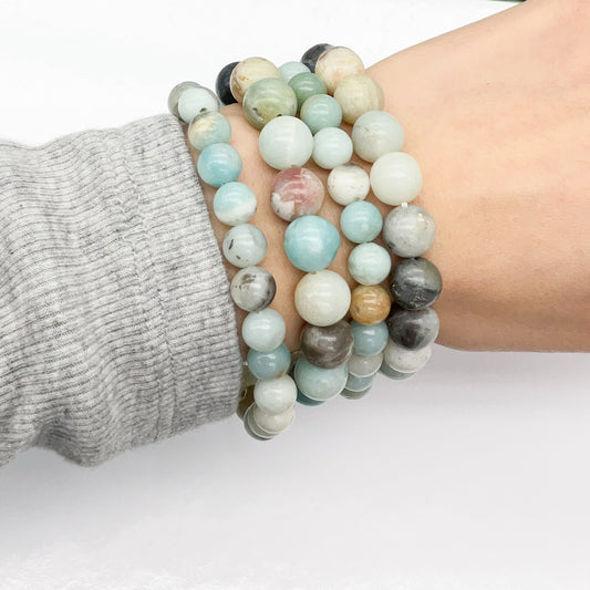 Caribbean Calcite Gemstone Beaded Bracelet