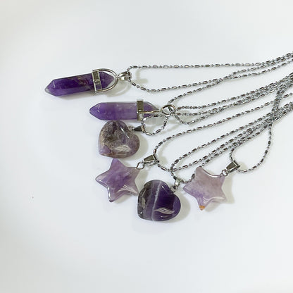 Amethyst Crystal Necklace