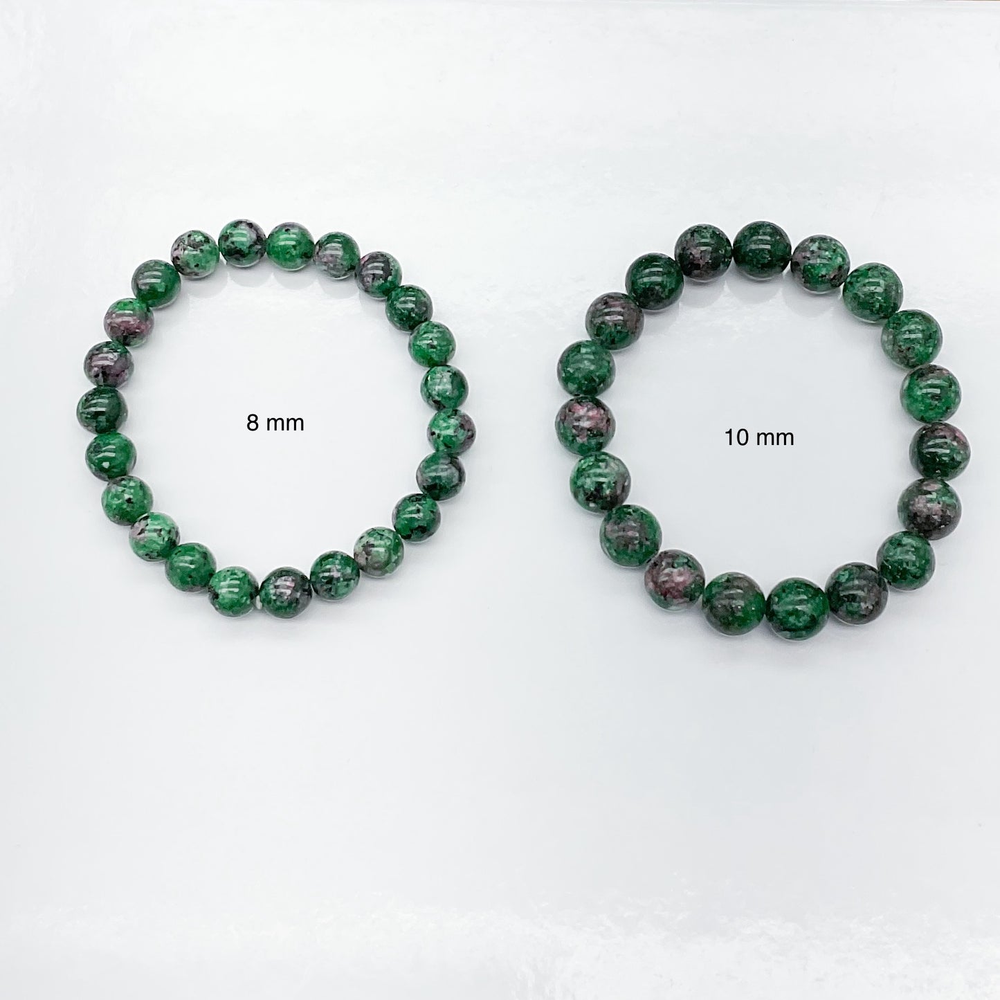 Ruby Zoisite Beaded Gemstone Bracelet