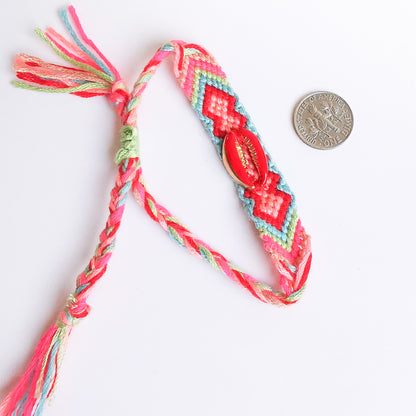 Braided Macrame Mystery Shell Bracelet