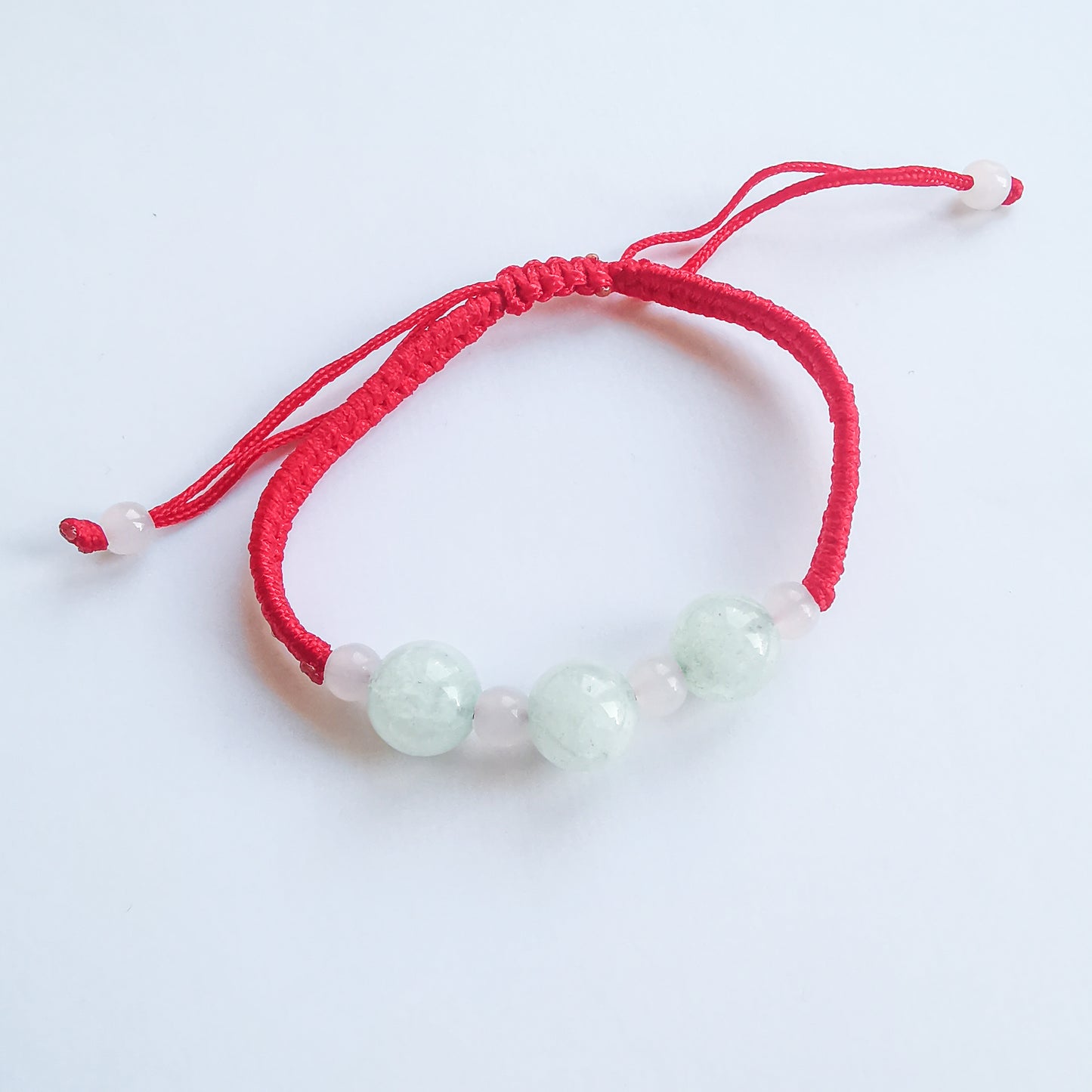 Round Jade Beads Red String Bracelet