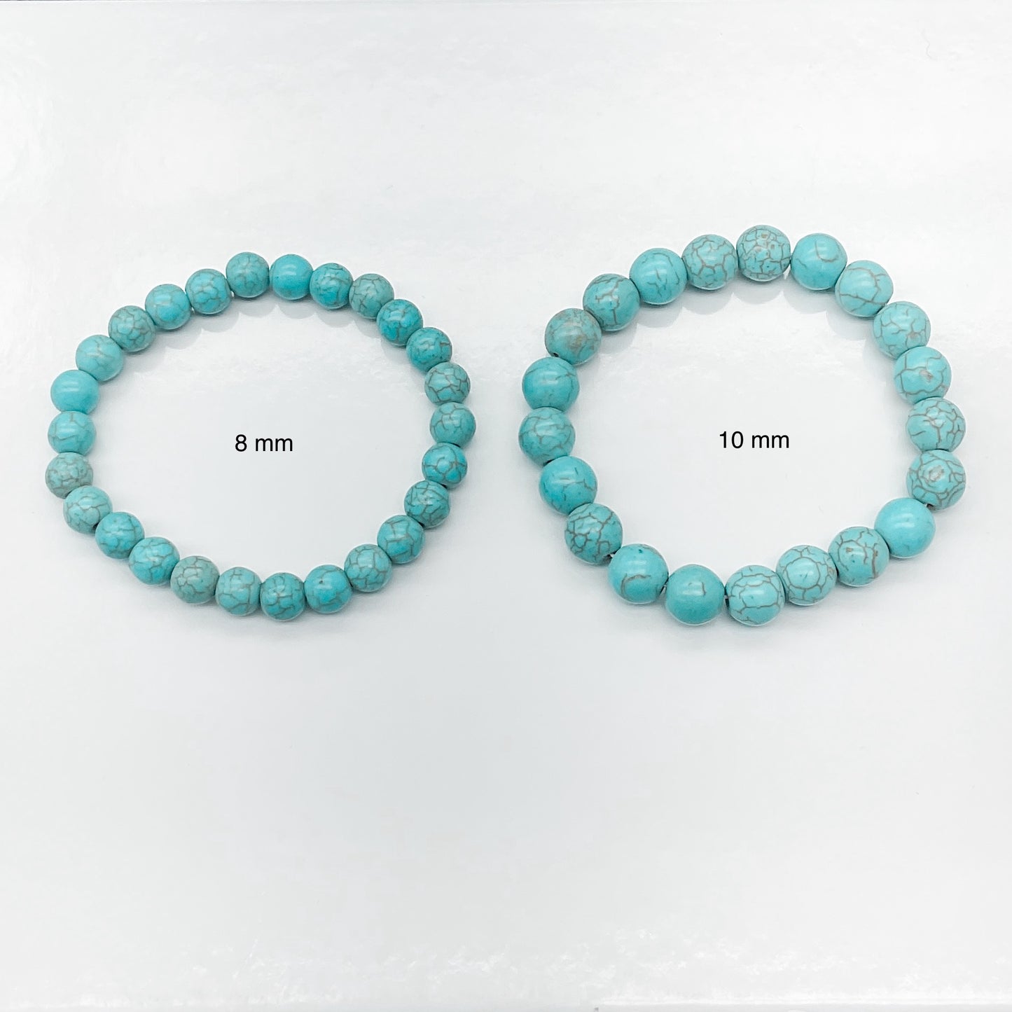 Turquoise Magnesite Beaded Gemstone Bracelet