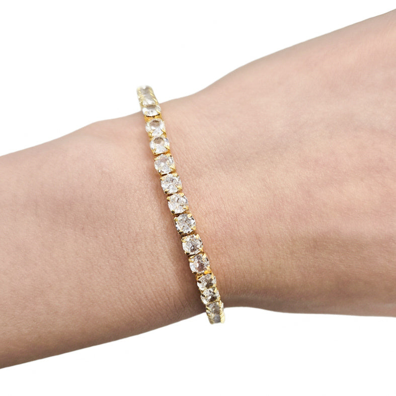 18K Gold-plated Tennis Bracelet 3 mm