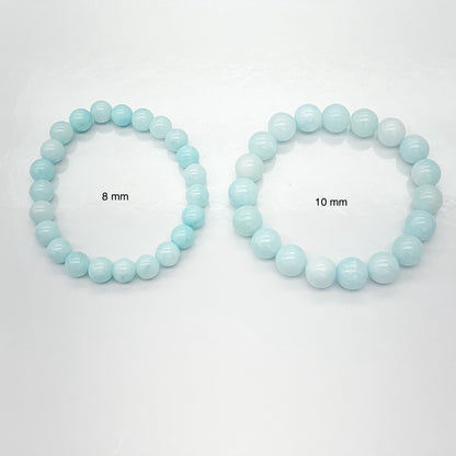 Blue Amazonite Beaded Bracelet