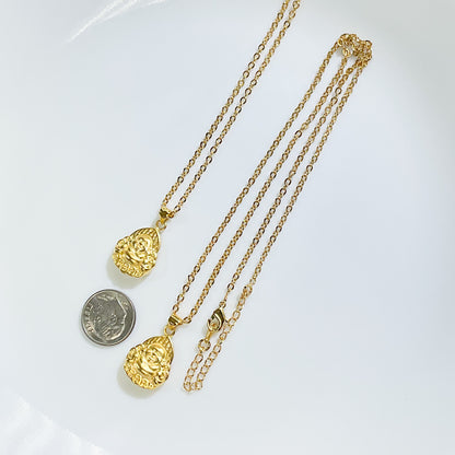 Laughing Buddha Gold-plated Necklace