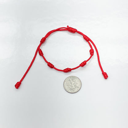 7 Knots Red String Bracelet