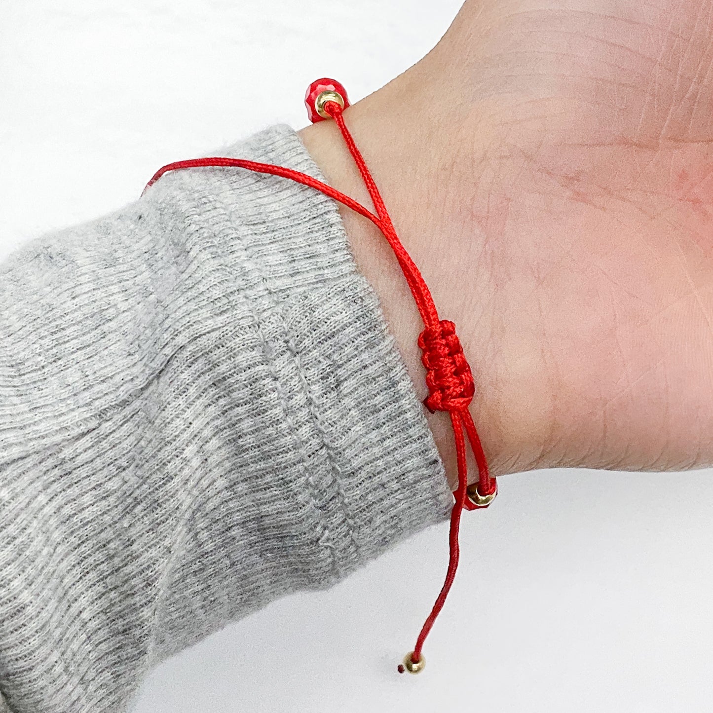 Evil Eye Heart Red String Bracelet