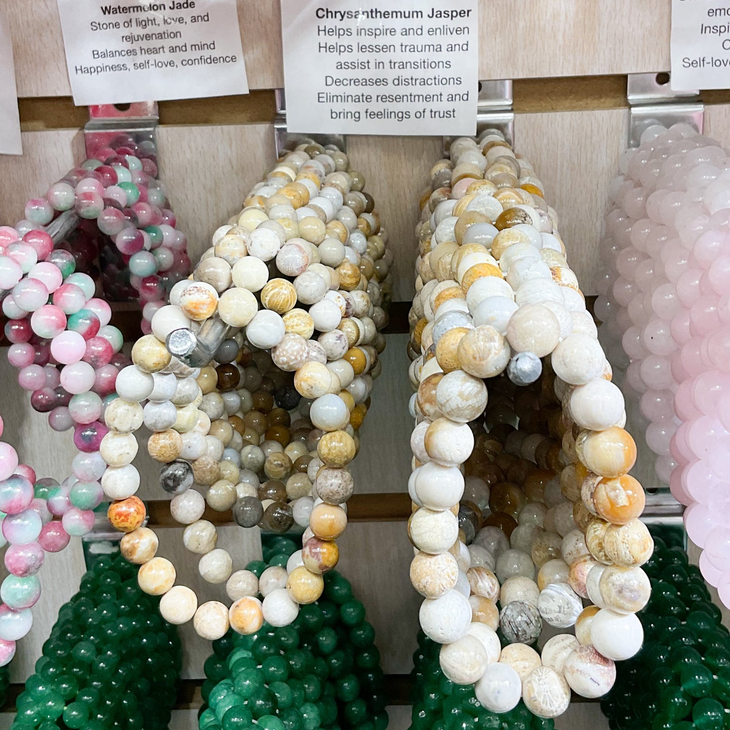 Chrysanthemum Jasper Beaded Bracelet