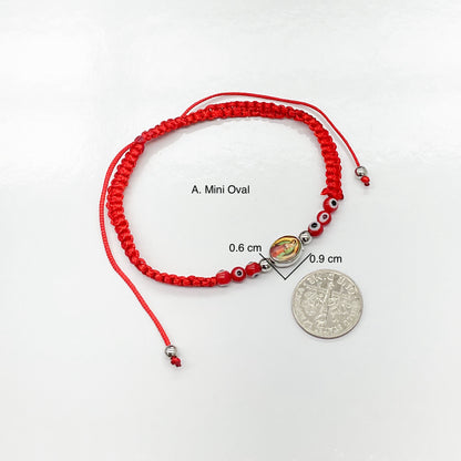 Our Lady of Guadalupe Evil Eye String Bracelet