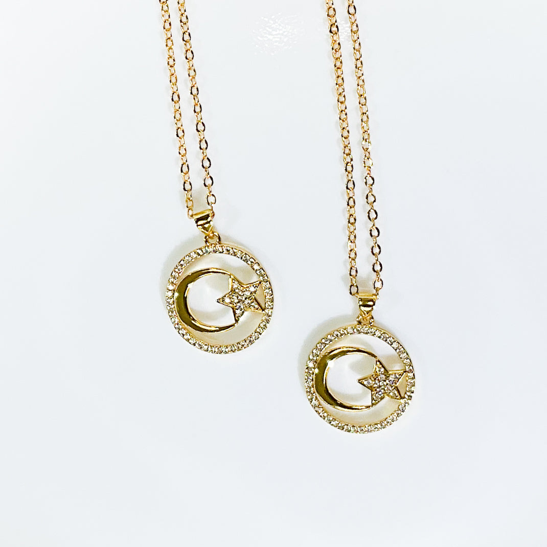 Sun Moon and Star Necklace