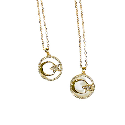 Sun Moon and Star Necklace