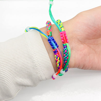 Multicolor Rainbow Braided Bracelet