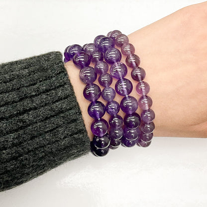 Amethyst Beaded Bracelet