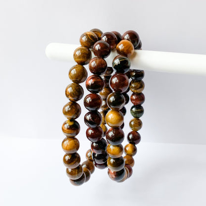 Brown Tiger’s Eye Beaded Bracelet