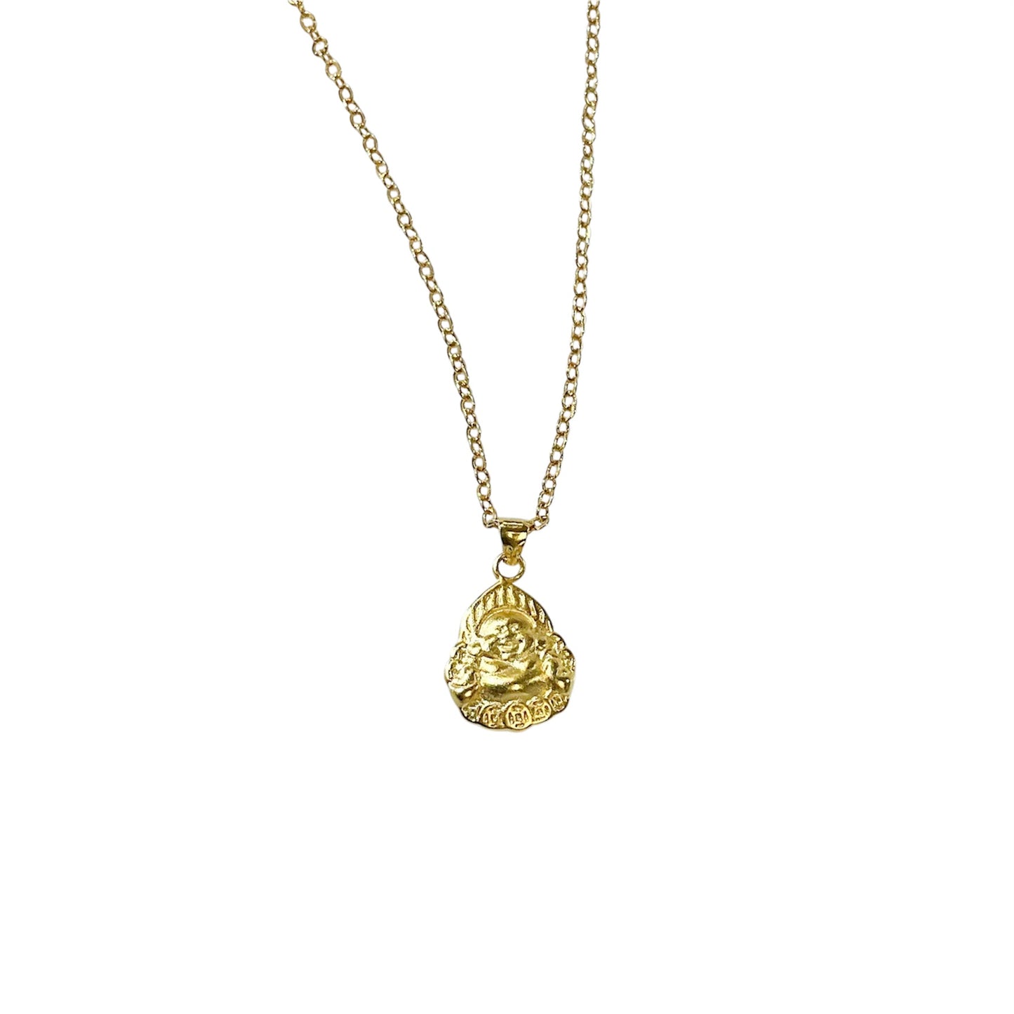 Laughing Buddha Gold-plated Necklace