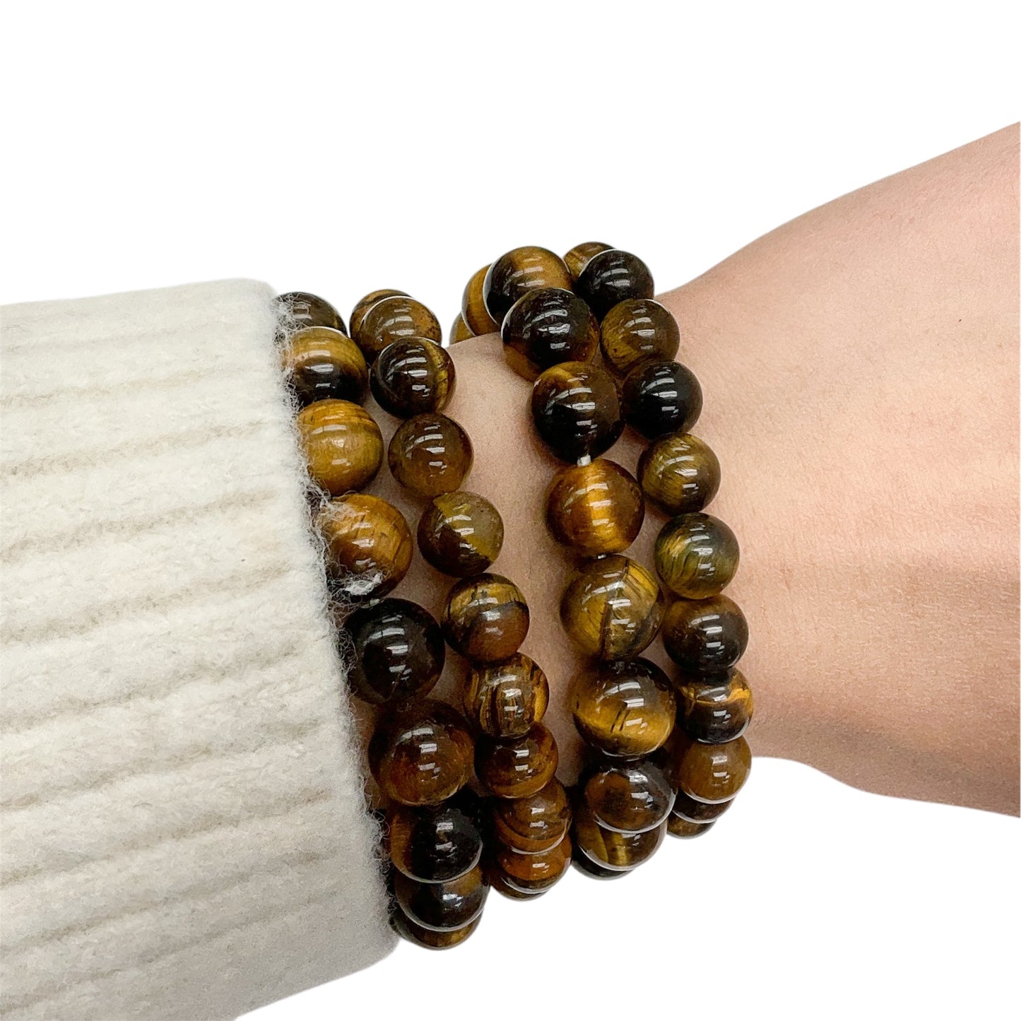 Brown Tiger’s Eye Beaded Bracelet