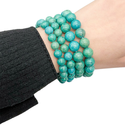 Russian Amazonite Gemstone Beaded Bracelet