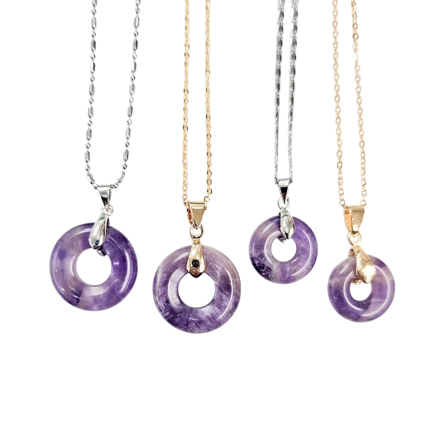 Amethyst Circle Necklace