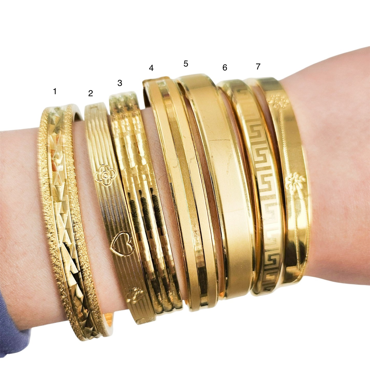 Gold Plated Hinge Bangle
