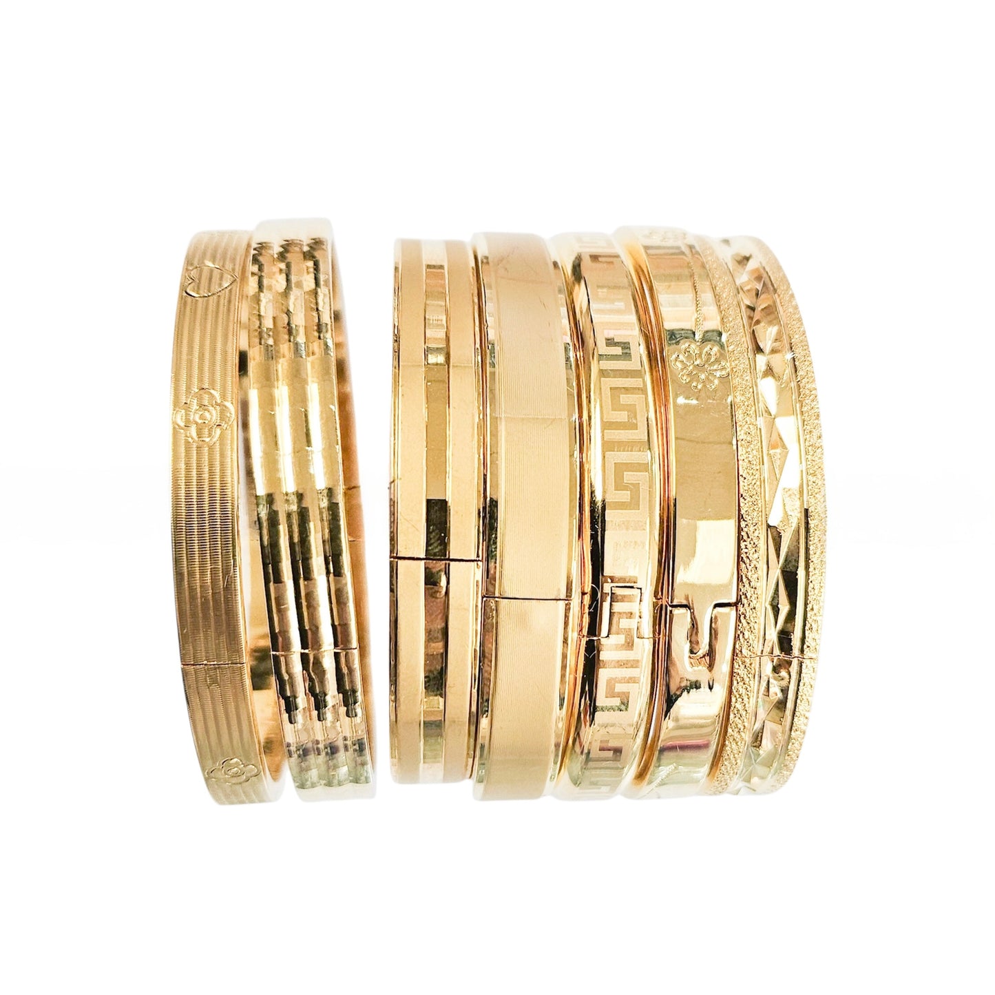 Gold Plated Hinge Bangle